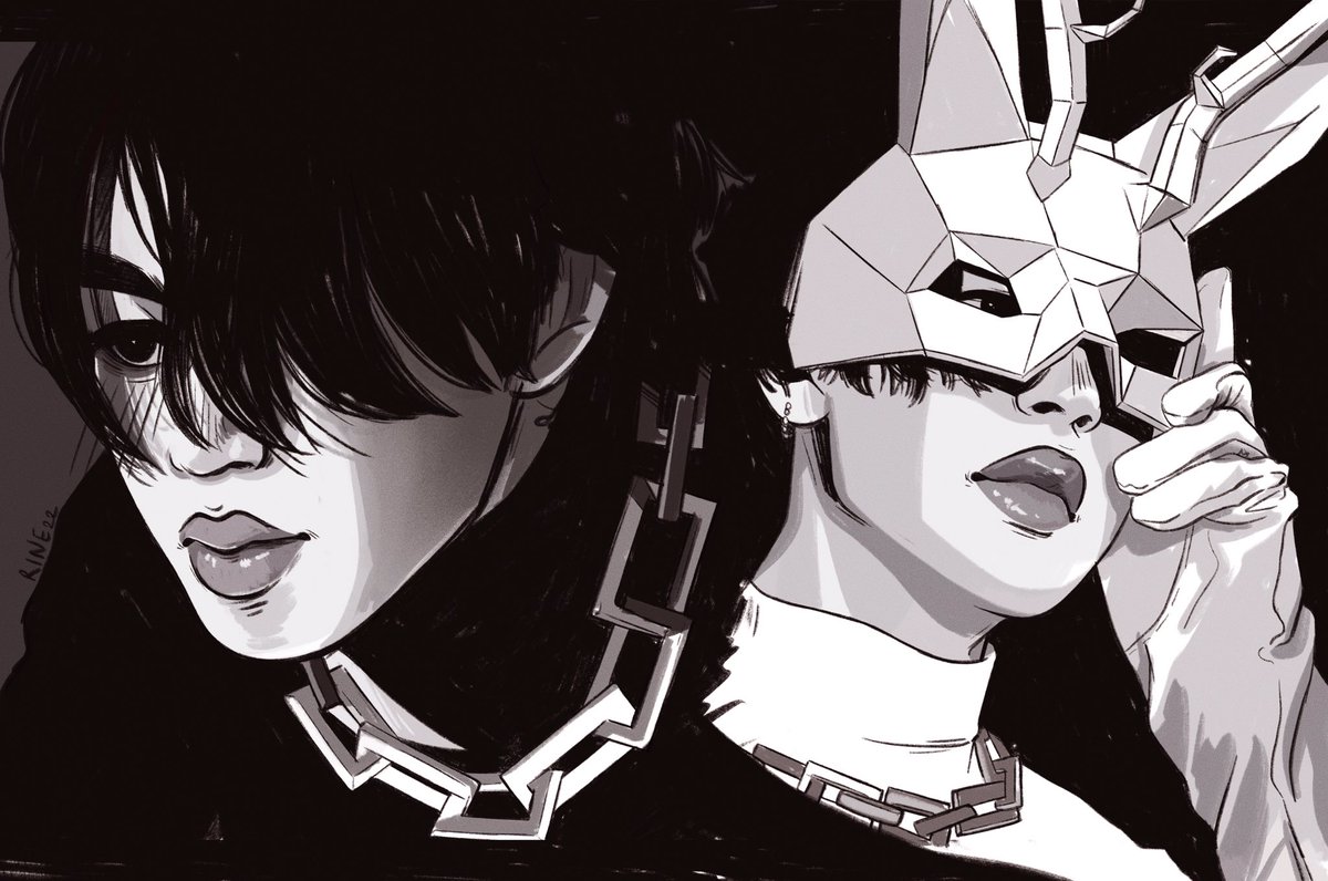 rinee_rin's tweet photo. Chaos 🖤⛓

#JIMIN #btsfanart https://t.co/V9Ngqu6Zll