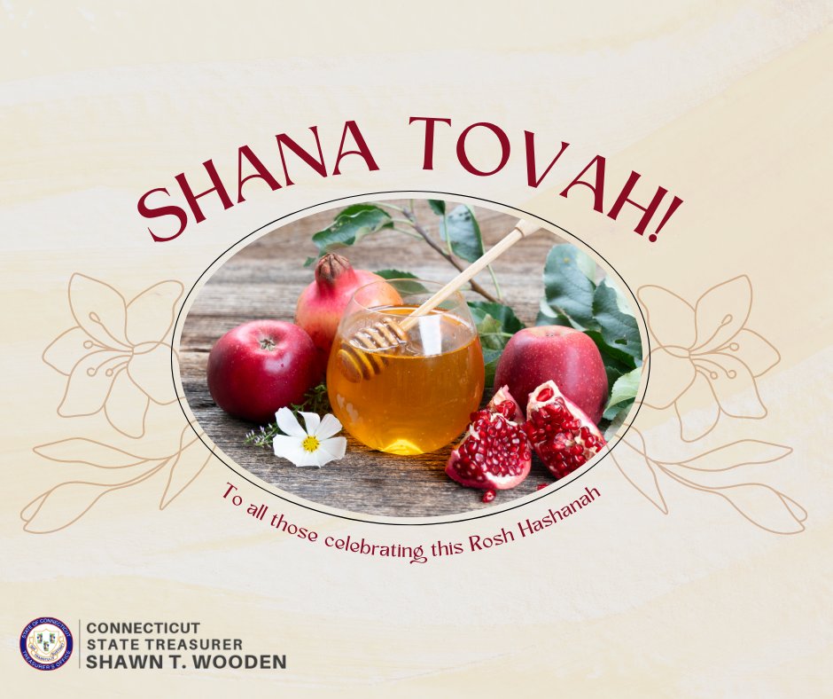 Shana Tovah to everyone celebrating in Connecticut and all over the world. We wish you a sweet and happy New Year! #RoshHashanah