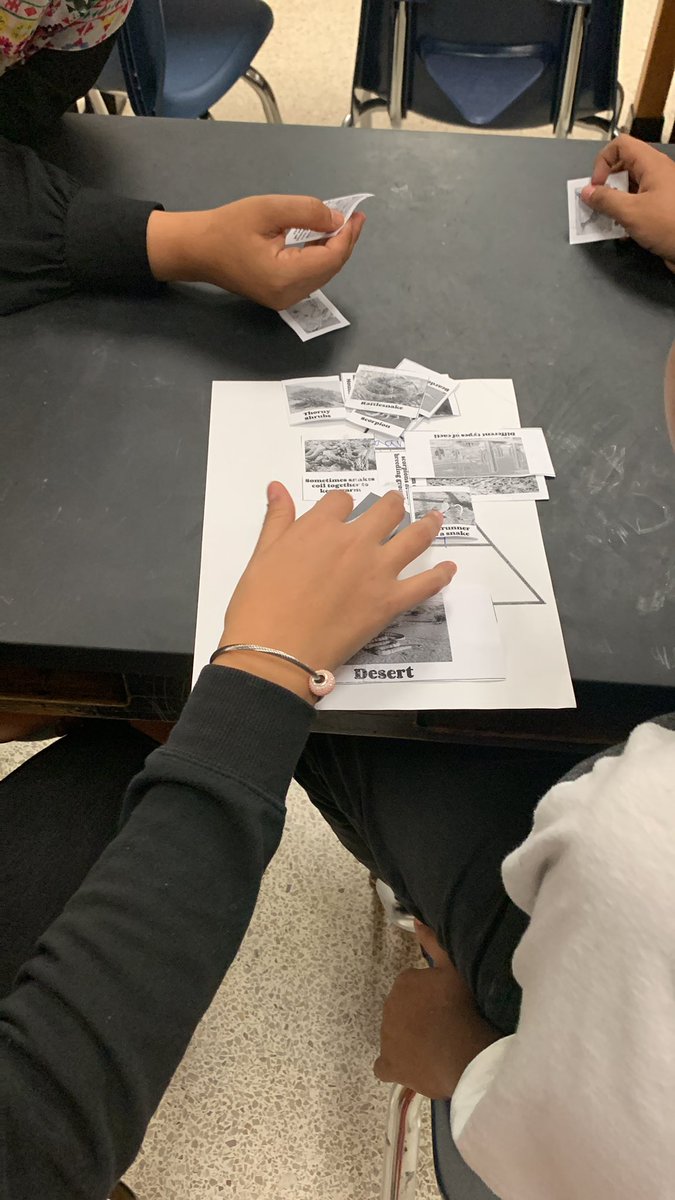 ksblain's tweet photo. Ms. Alcaraz’s 6th grade science class sorting pictures into the correct level of organization @KleinIntKISD #soaringinscience https://t.co/Lp3Jm3fOGh
