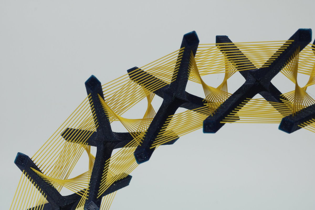 First Layer 🇳🇱 (@_firstlayer) on Twitter photo String art is so mesmerizing 🤩.
You do need good bed adhesion with this one.
Tensegrity arc by <a href="/alecs_form/">Alec Singh</a> available on <a href="/printablescom/">Printables.com</a> (bit.ly/3SeghR1)
Printed with <a href="/Formfutura/">FormFutura™ 3D Printing Materials</a> High Gloss Gold and <a href="/Fillamentum/">Fillamentum.com</a> Vertigo Starlight
#3Dprinting #art #stringsattached String art is so mesmerizing 🤩.
You do need good bed adhesion with this one.
Tensegrity arc by <a href="/alecs_form/">Alec Singh</a> available on <a href="/printablescom/">Printables.com</a> (bit.ly/3SeghR1)
Printed with <a href="/Formfutura/">FormFutura™ 3D Printing Materials</a> High Gloss Gold and <a href="/Fillamentum/">Fillamentum.com</a> Vertigo Starlight
#3Dprinting #art #stringsattached