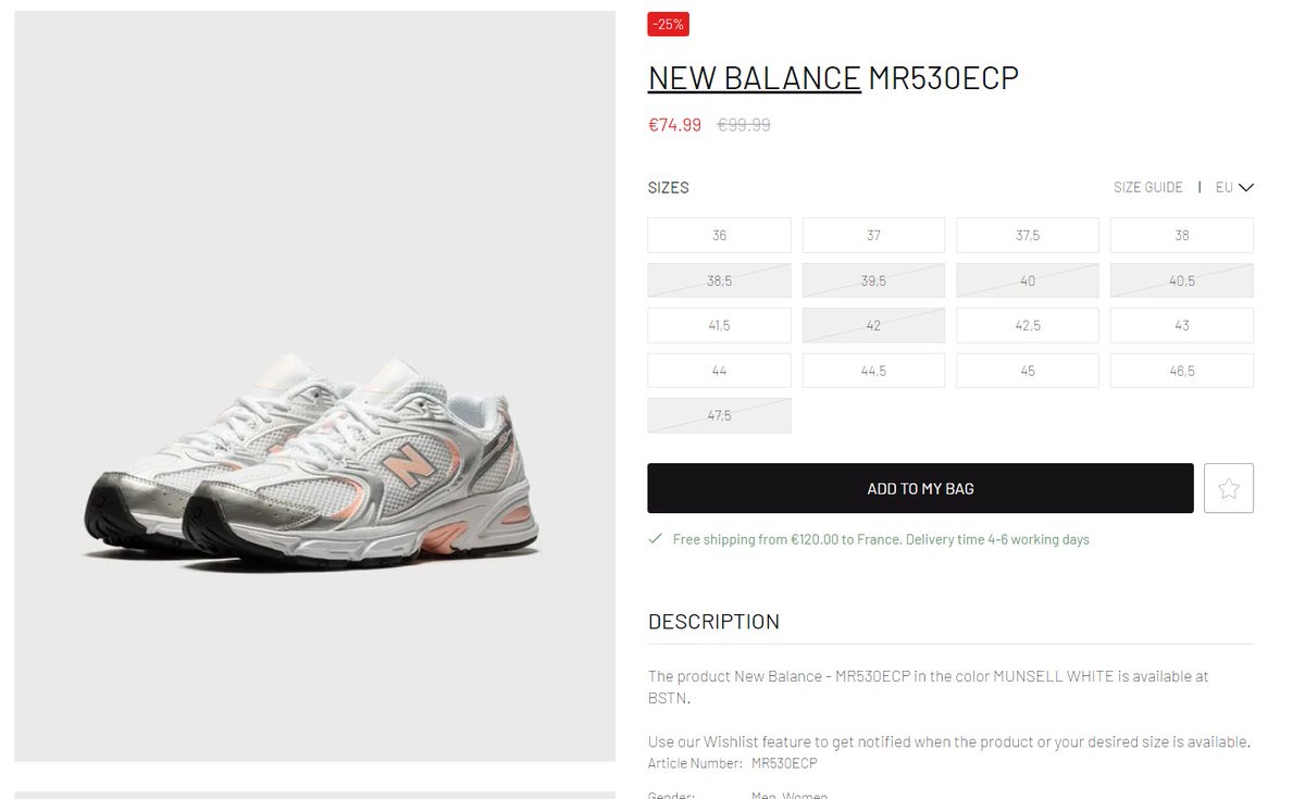 AD: New Balance 530 'White Cloud Pink' on sale via BSTN
FR:bit.ly/3LMC9QR
DE:bit.ly/3rfSFPL
NL:bit.ly/3dITrSi
US:bit.ly/3r7NK3k