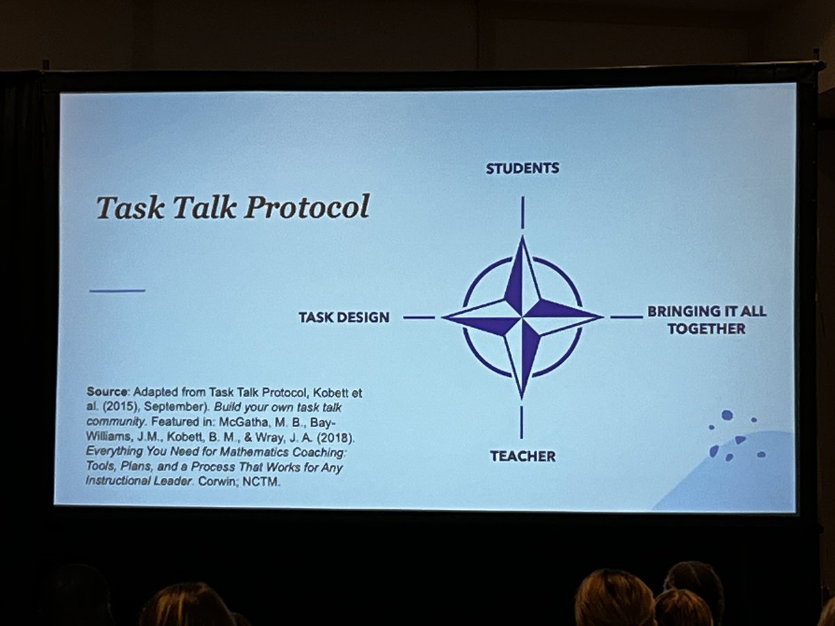 AllLearnersMath's tweet photo. @LatrendaK “Lives and dies by the 5 practices”. YES!
#NCSM22 #GiveThemSomethingToTalkAbout @MathEdLeaders #FivePractices https://t.co/bHqO7hMms6
