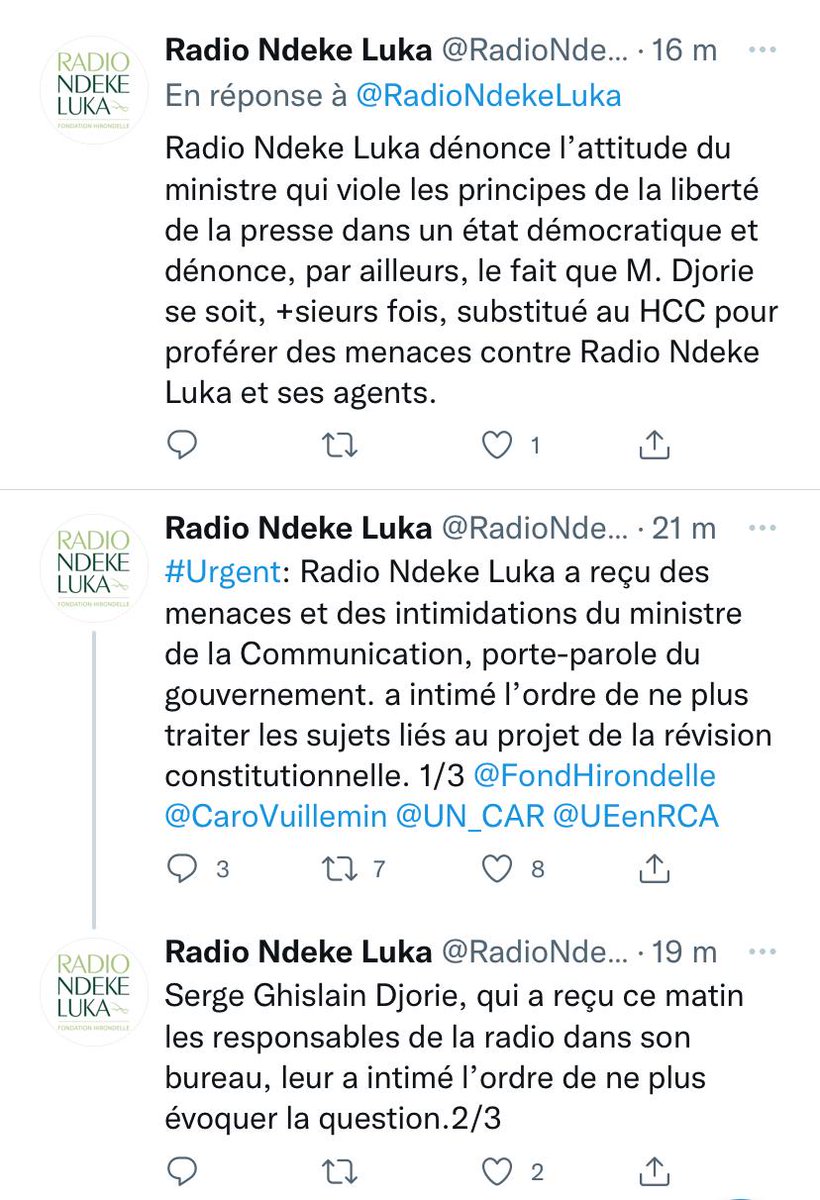 #Carcrisis #Centrafrique #Constitution #BRDC #MLPC #Ziguele