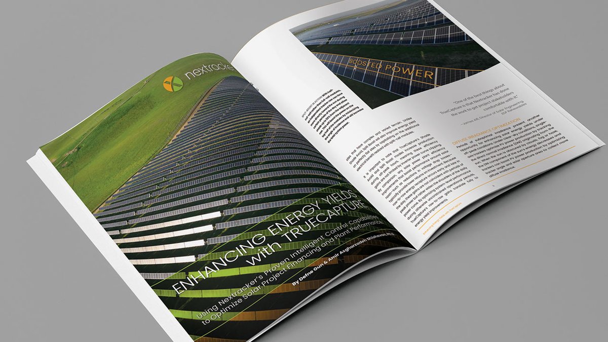 NextpowerInc's tweet photo. ICYMI, a new white paper on Nextracker’s #TrueCapture #solartracker optimization software is out. Gigawatts of utility solar plants benefit from its powerful algorithms, and the publication supplies third-party validated case studies that explain why. https://t.co/ORKIfU3sEE https://t.co/B2fTeHNXSA