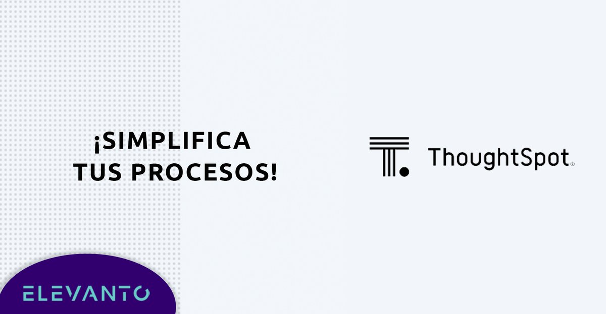 ElevantoM's tweet photo. Aprovecha las #soluciones innovadoras de búsqueda en la nube y conocimientos basados ​​en AI con @thoughtspot 
#elevanto #thoughtspot https://t.co/F1IvBzmv5Q