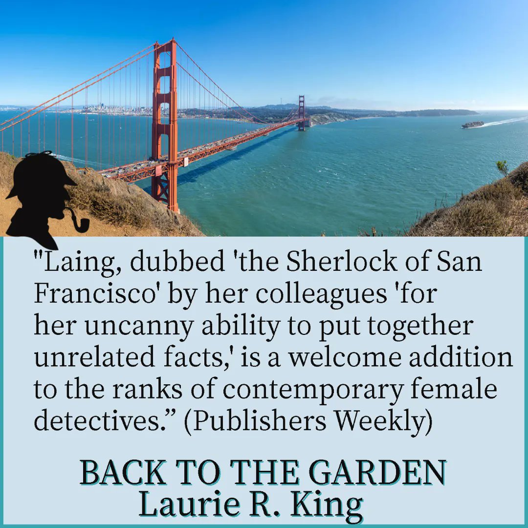 BACK TO THE GARDEN
#LaurieRKing
bit.ly/3SdkpAx