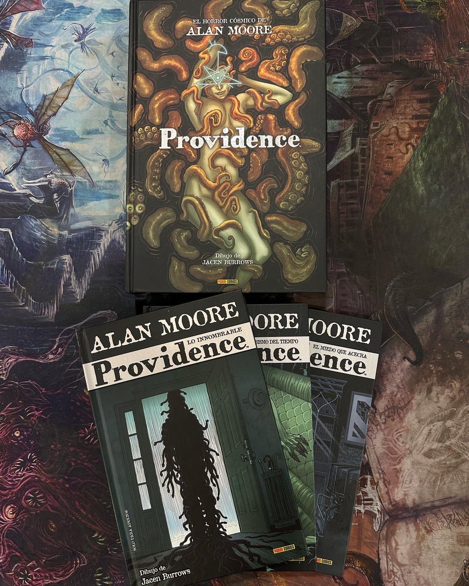 Este Jueves se pone a la venta esta SÚPER edición de Providence, una espectacular obra de Terror del maestro Alan Moore.

Edición integral en gran formato 📚