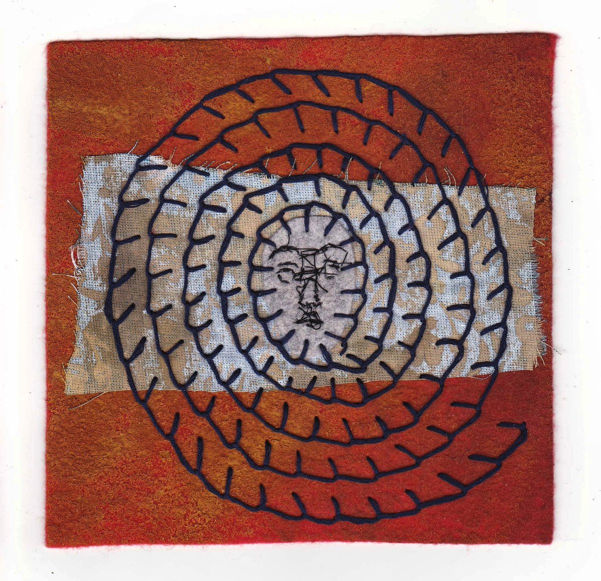 JoannaHartist's tweet photo. Small textured felt and embroidery collage 8. 

..

#experimentalart #artjournal #feltcraft #stitchtherapy #embroiderytherapy #slowstitching #slowstitch #painttextures #paintingonfabric #primitivestitching #textileart #textilecollage https://t.co/2n4CcIVnZi