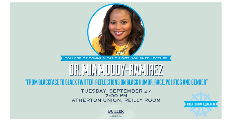 ButlerCCom's tweet photo. We're looking forward to tomorrow night's CCOM Distinguished Lecture with @miamoodyramirez! Please join us at 7:00 PM in the Reilly Room for this BCR event which is free and open to all students, faculty, staff, and community members without tickets. Click below for more info.