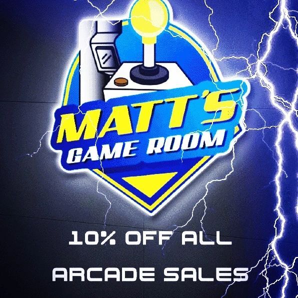 Mattsgameroom1's tweet photo. Running a quick sale, all arcades on my website are currently 10% off. https://t.co/wKFOLednEF