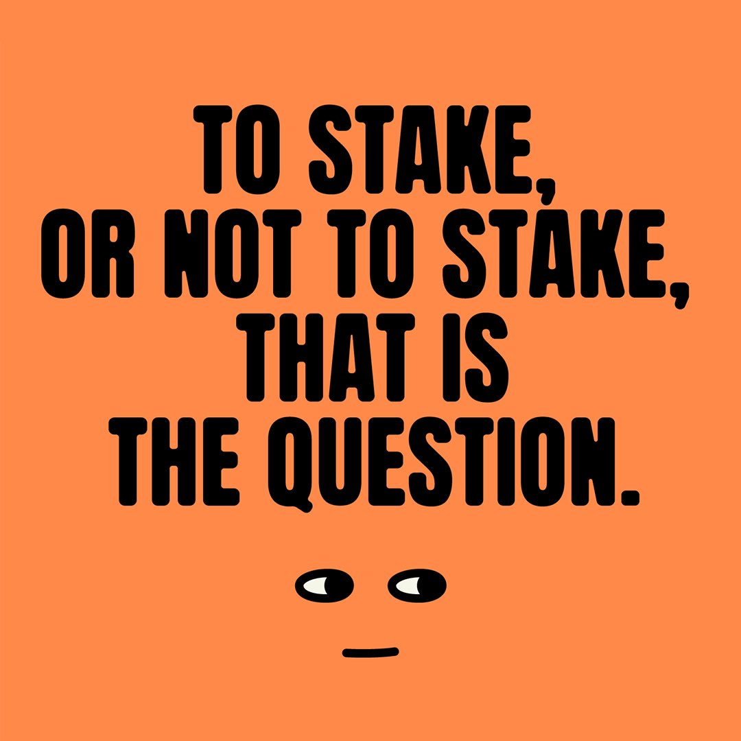 therandomsnft's tweet photo. To stake or not to stake, that is the question. ⏳
Would you? 👀
#earlyoctober https://t.co/EcKKjWHXSo