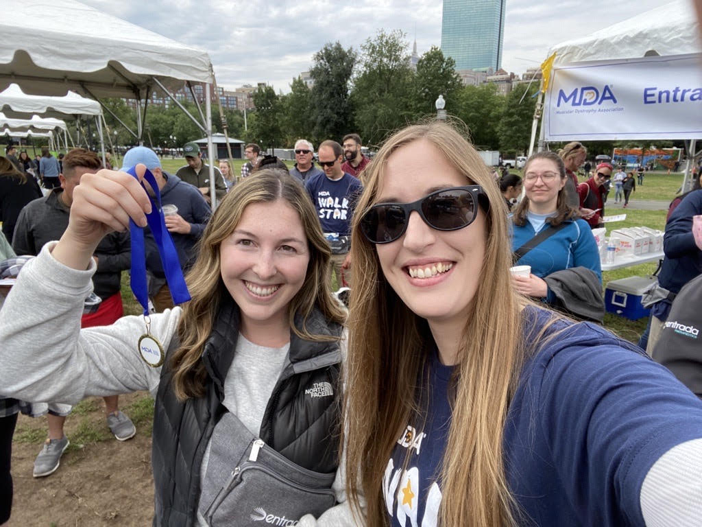 entradatx's tweet photo. Our #EntradaHere team raised funds for and awareness of neuromuscular diseases at the #MDAMuscleWalk in the Boston Common this past weekend. Learn more about how you can join the community and help to end neuromuscular diseases: https://t.co/1TEZkgGw48. https://t.co/sMq0aQNkgQ