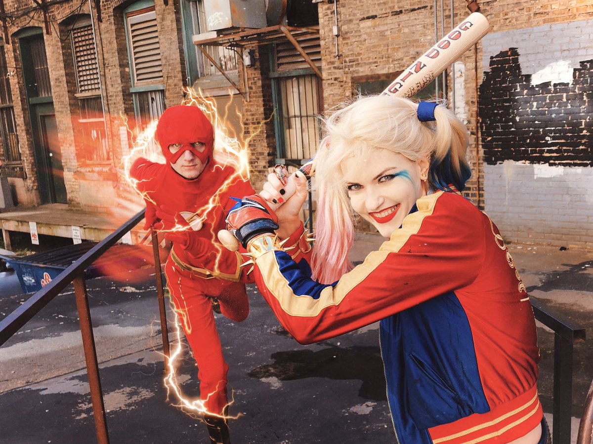 AusVizsla's tweet photo. On your marks! Get set!
Oh no I’m already at the finish line..
#flash #HarleyQuinn #dccomics #dccosplay #flashcosplay #dcu https://t.co/EhifstfKS7