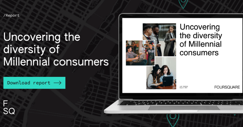 Foursquare's tweet photo. Location intelligence can help identify Millennials’ lifestyles, interests, and foot traffic patterns. Check out our report today.