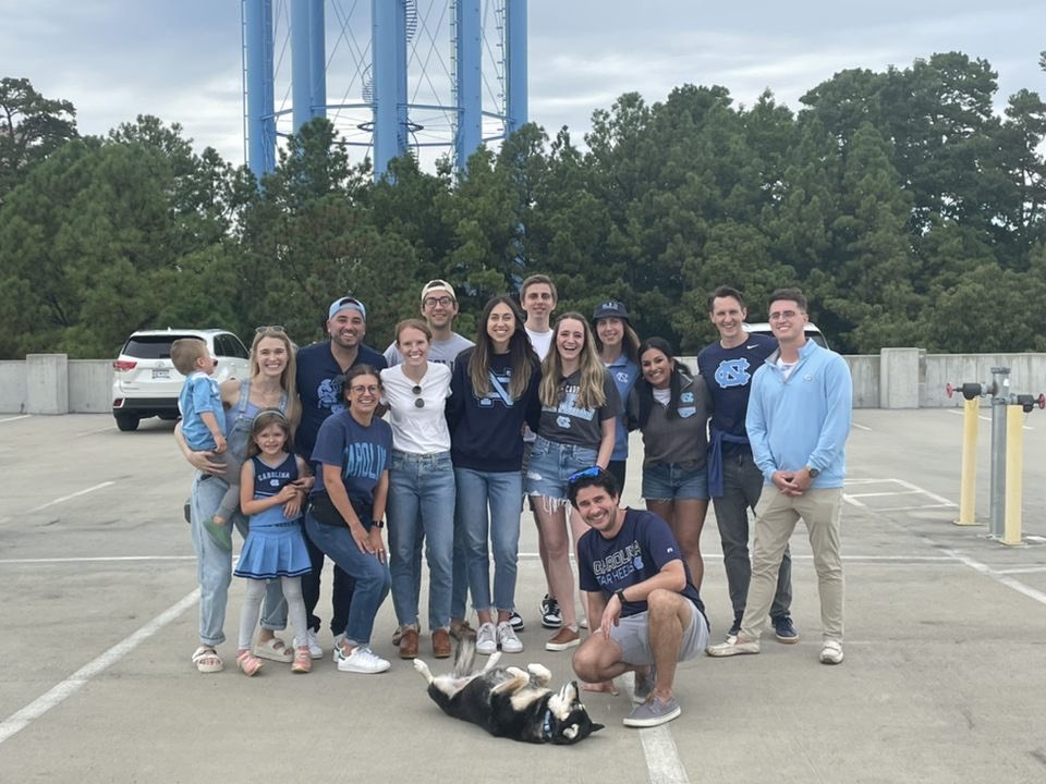 It’s always a great day to be a Tarheel! Fall football season is here, and residents love tailgating before games. Friends, family and furry family all welcome!