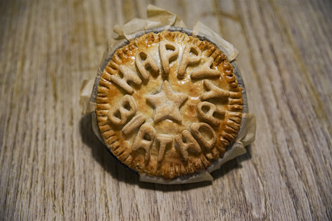 If someone lovely has a Birthday or special occasion, why not treat them to a little surprise? 

We can personalise a pie with an age, a name or a short message, just let us know 24 hrs in advance! #torbayhour