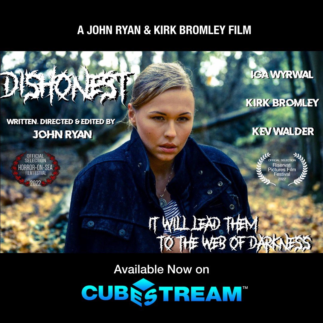 tobymoore_actor's tweet photo. A deep-web cult descends upon Ashwood, to take control of the towns devices. What secrets will be unearthed?
Watch DISHONEST click here:
https://t.co/iGfkMkKa8b
Filmmakers! Help beta test our new platform. Contact: toby@cubestream.com
#kirfilmmaker #indiefilms #indiehorror https://t.co/Kbd9kHmN7W