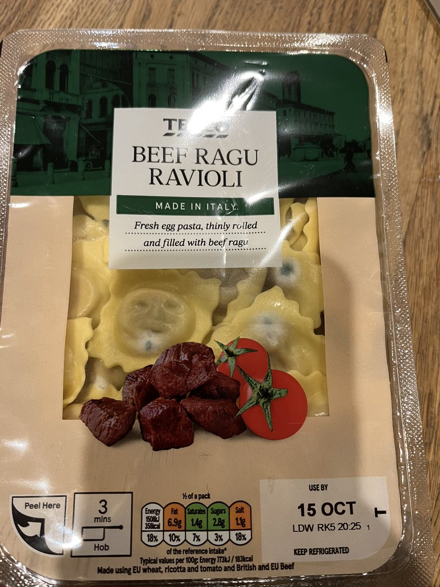 geraldinewaite's tweet photo. @Tesco went to make my tea tonight, unfortunately the pasta has gone mouldy. It still has nearly 3 weeks before it’s use by date!!! What a waste of my money!!! https://t.co/EWeQLIkCYJ