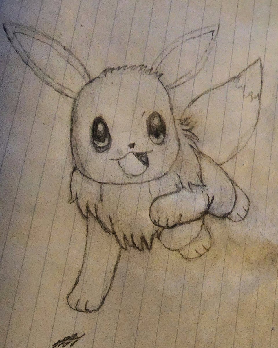 AlcesAntix's tweet photo. Quick #eevee sketch I did for my daughter. What's your favorite #eeveelution ???
#pokemonfanart #pokemonsketch #firstgenpokemon https://t.co/FpaYnhLUD9