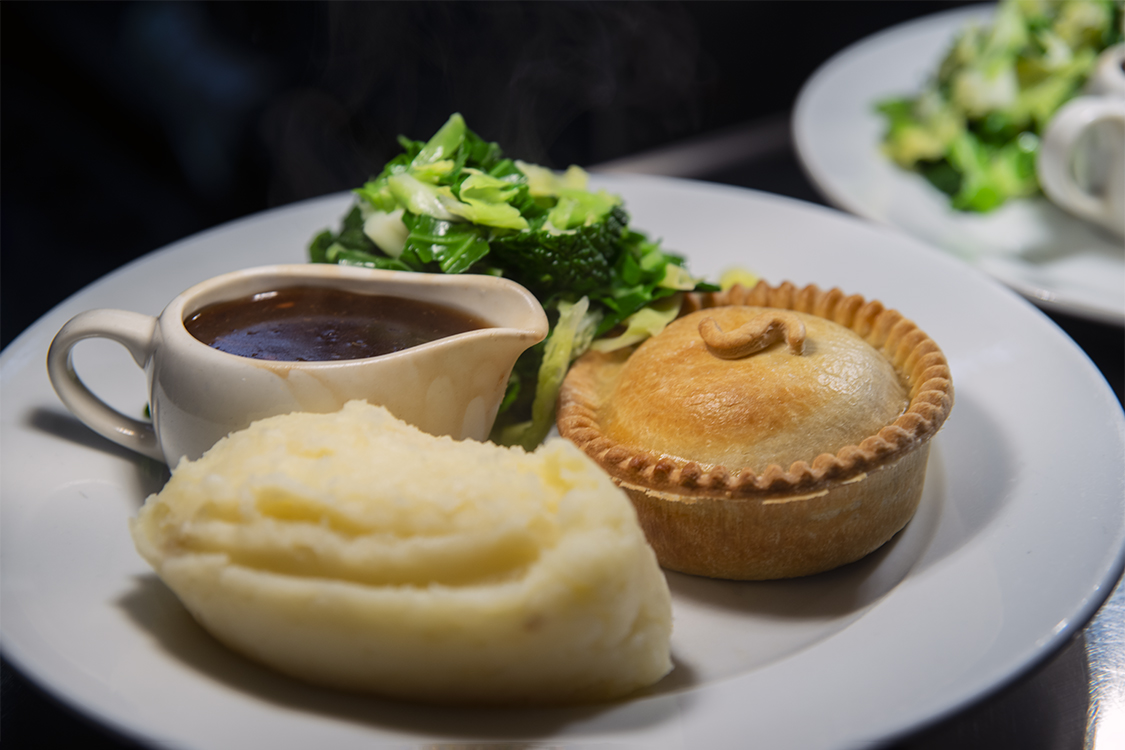 Table service &amp; Takeaway Collection. Melt-in-the-mouth pastry, fillings using the finest ingredients from local farmers, butchers and other suppliers. Always fresh, local and cooked to order.

Give us a call to book on (01803) 868674
