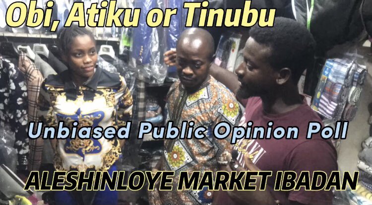 Wale_Faro's tweet photo. As Campaign kick off for the 2023 General Elections draw closer, I decided to visit Aleshinloye Market to conduct a Traders Opinion Poll. 
Here’s the link to the video 

https://t.co/czr1e1Acgt 

Watch and Kindly subscribe to my YouTube Channel ❤️🙏 https://t.co/48NJDCwm9H