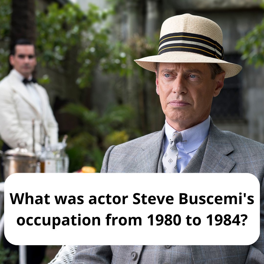 Headtiltfun's tweet photo. A- Art Dealer, B- Firefighter, C- Lawyer or D-Taxi Driver?
 #headtiltfun #trivia #didyouknow #doyouknow #quiztime #stevebuscemi #reservoirdogs #film #previousoccupation #thebiglebowski #thedude #comedy #mrpink #boardwalkempire #miracleworkers #biglebowski #inthe80s #early80s https://t.co/2Xe60qdLII