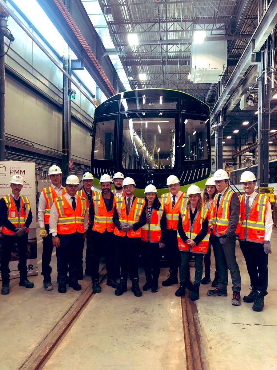 CBeaune's tweet photo. #Mobilité | Fier de voir, à #Montréal, l'excellence française rayonner au service de la transition écologique ! 🚇🌳 
 
Des métros légers, automatiques, à la pointe de la technologie, c'est le travail d'@AlstomCanada. Bravo à toutes les équipes ! https://t.co/R4bEl98OmP