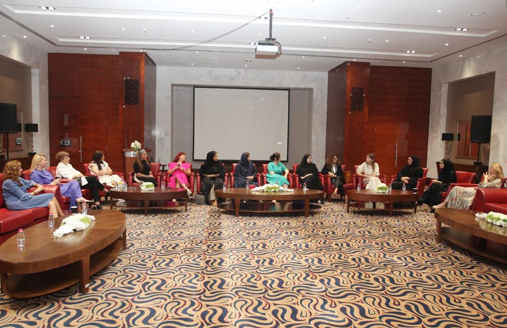 tfibuae's tweet photo. PBCS represented by Lurdes Eusebio – CEO of TFIB with a high-level delegation from the European Women’s Union received by @sharjahchamber. The delegation had business women in several key sectors such as business services, healthcare, IT, financial, education &amp; legal services. https://t.co/BIPpyEZvVZ