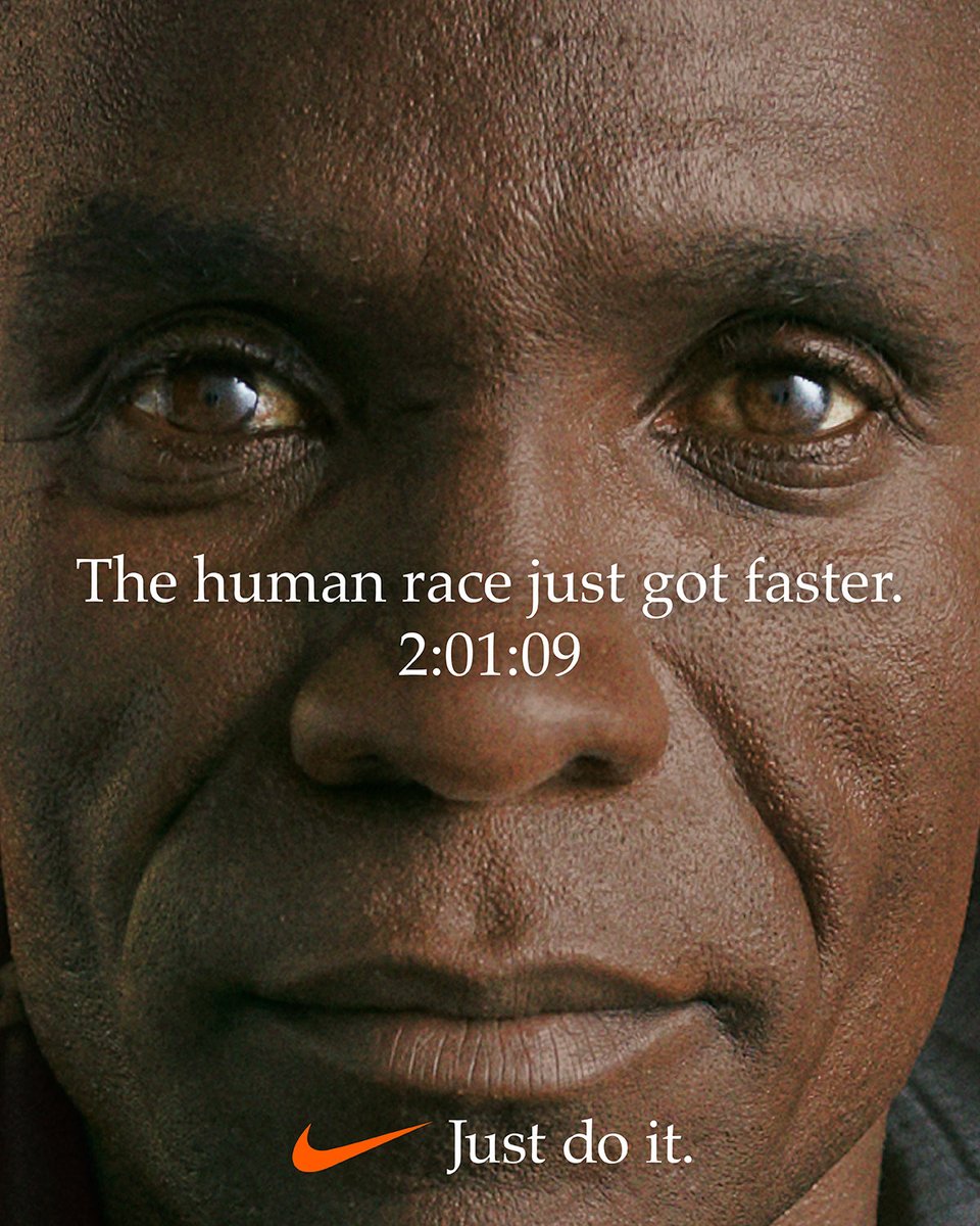 Shaaisk's tweet photo. …”the human race just got faster”…#2:01:09 🖤🖤🖤 #Eluid Kipchoge…excellence personified 👏🏿👏🏿👏🏿 https://t.co/kDcB9l1SFN