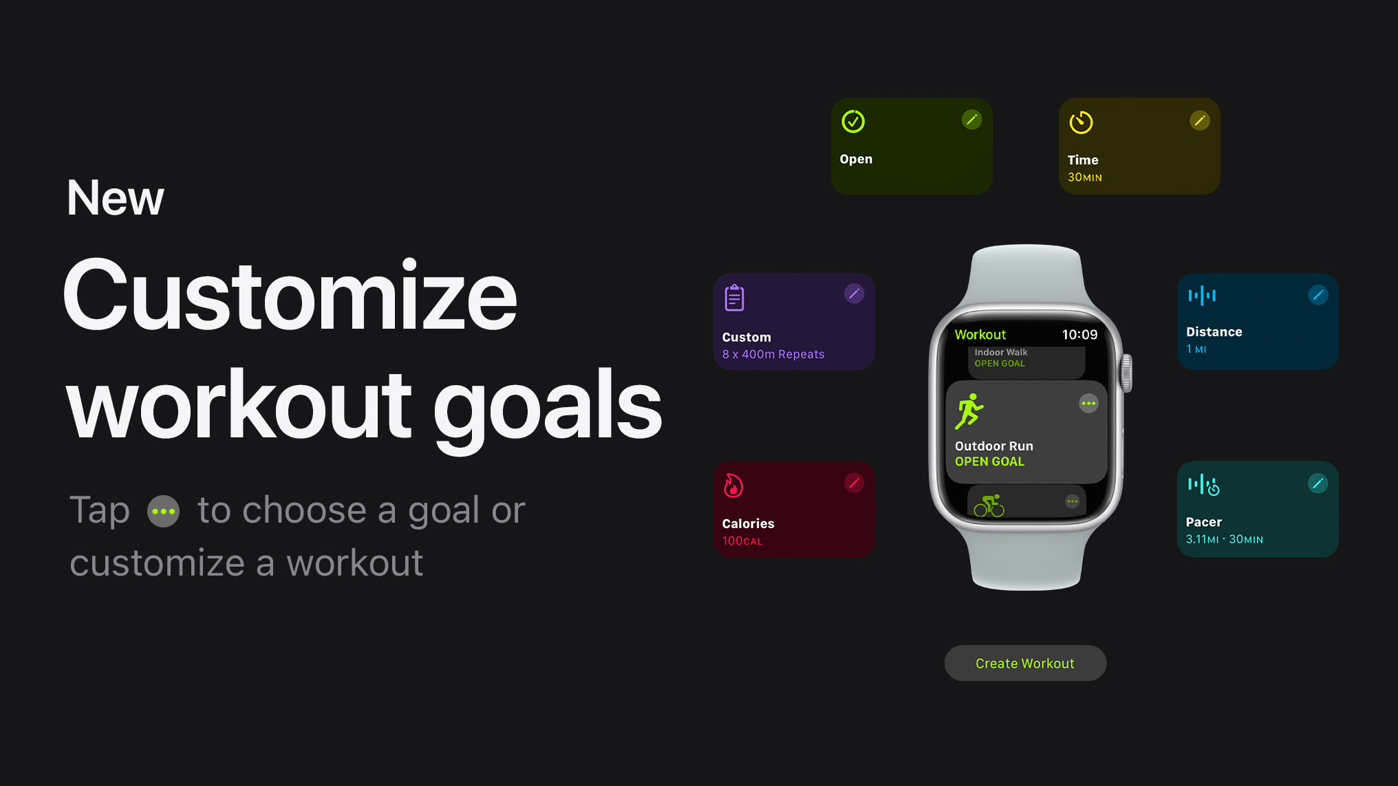 Apple watch outlet workout open goal
