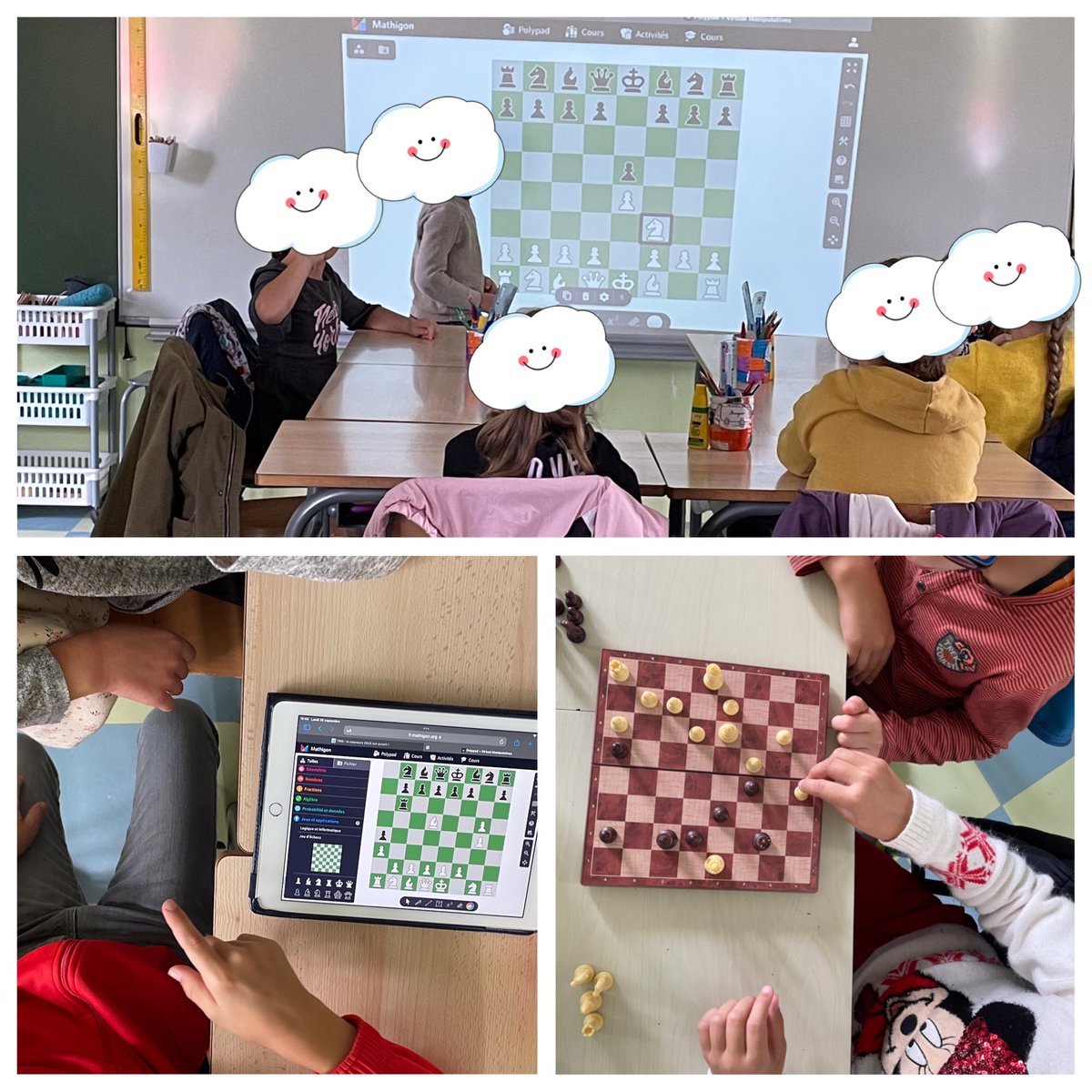 ecole_millay's tweet photo. #échecs #Twittclasses Les CM1 CM2 poursuivent l’étude des déplacements des pièces sur l’échiquier. Prochainement, ils débuteront les échanges avec @CMRouxTenon https://t.co/rDeSIzxuAR