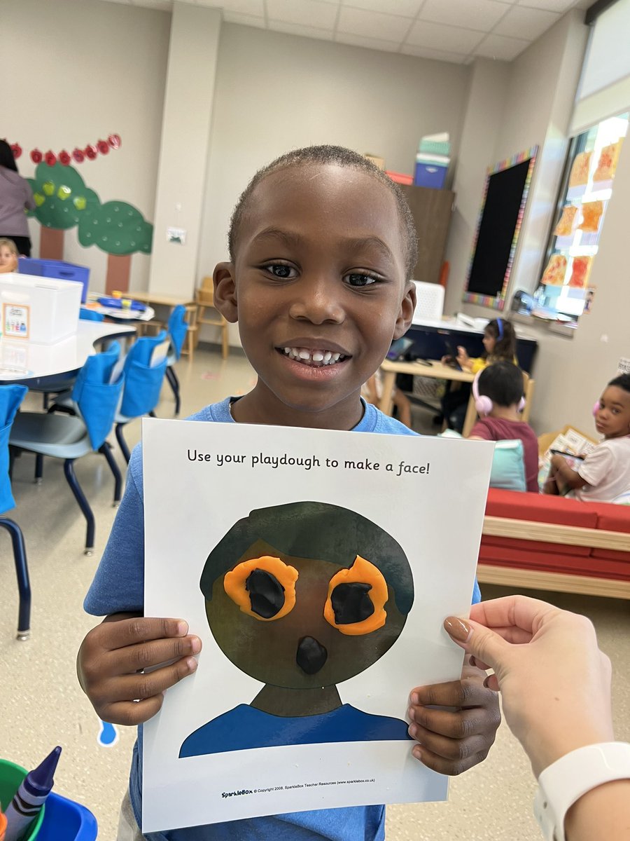 Some impressive Playdoh Portraits!😃 <a href="/HumbleISD_ACE/">Autumn Creek Elementary</a> <a href="/HumbleISD_PREK/">HumbleISD ECE</a> #play4prek #prekexplorers