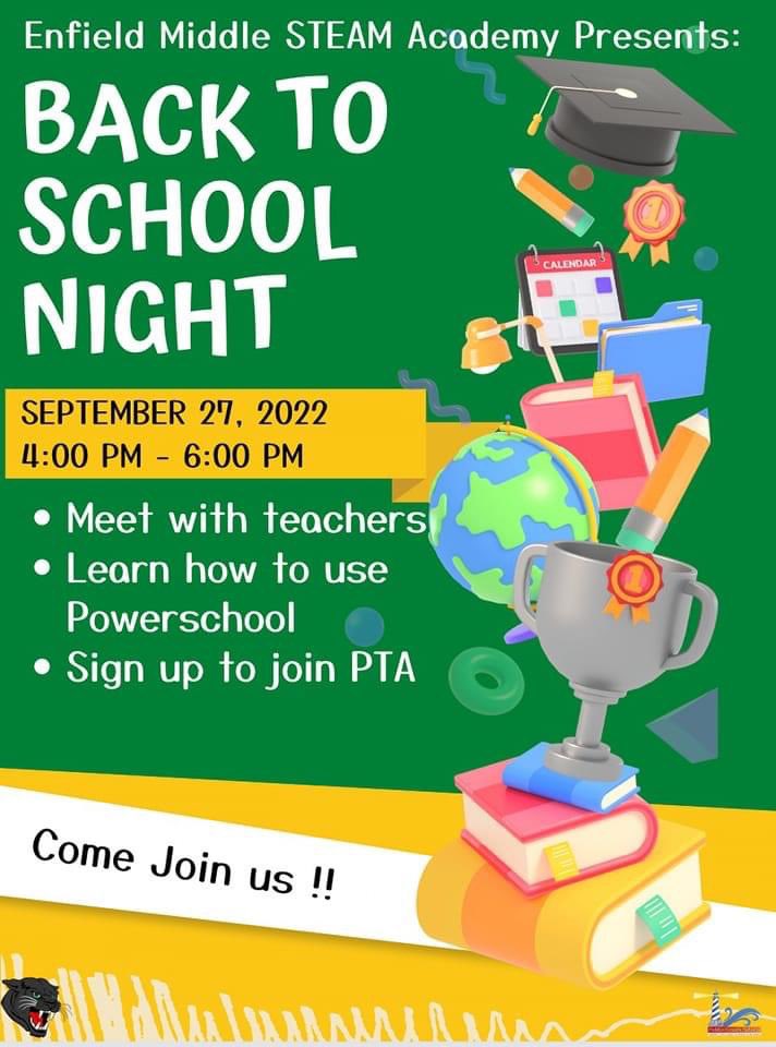 HalifaxRise's tweet photo. Enfield Middle STEAM Academy will hold a parent night tomorrow, September 27th, from 4pm-6pm. 

#HalifaxRise https://t.co/SsxSYyKk4a