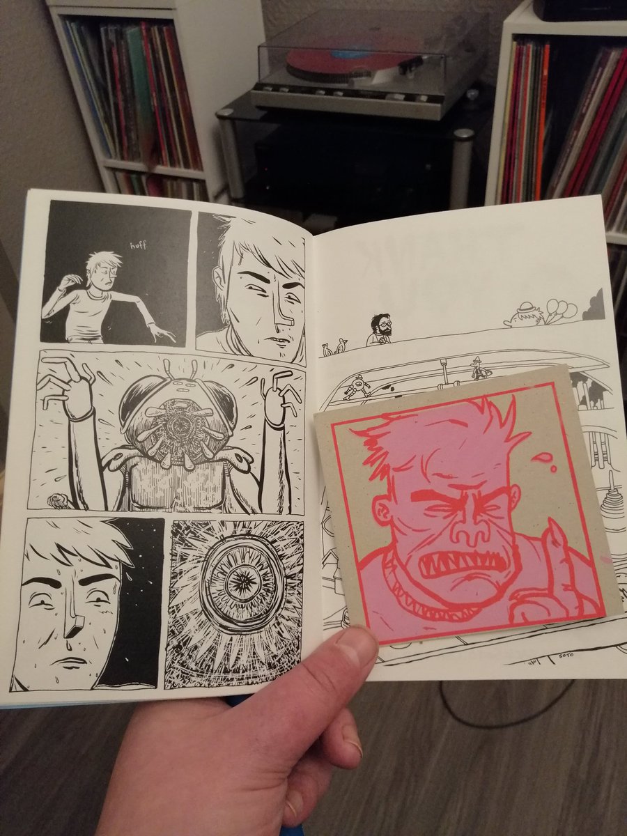 vollsticks's tweet photo. A blast from the past from @zacksoto! Bought this back when you didn't have to remortgage your house to pay for US postage! Really glad I found this #inkstud #cartooning https://t.co/zkCwlyUo2F