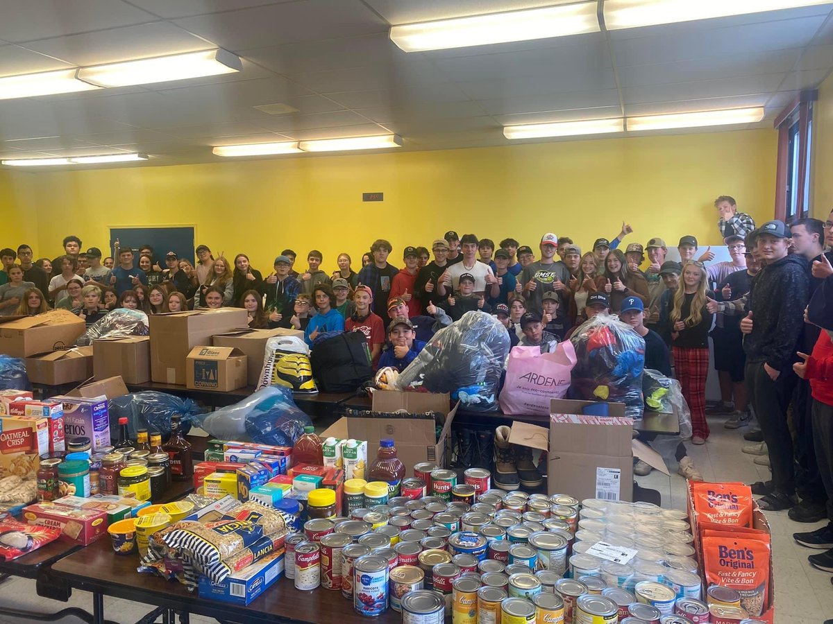 We may be a small school, but together we are mighty! Look at all the supplies (&amp; $$) we collected in just 1 day for the people of #PortauxBasques facing devastation &amp; loss from #HurricaneFiona 
Proud to be a JMOC Tiger today @SISNLESD <a href="/NLTeachersAssoc/">NLTA</a> <a href="/NLESDCA/">NLESD</a> <a href="/jessicagranter7/">Jessica Granter</a>