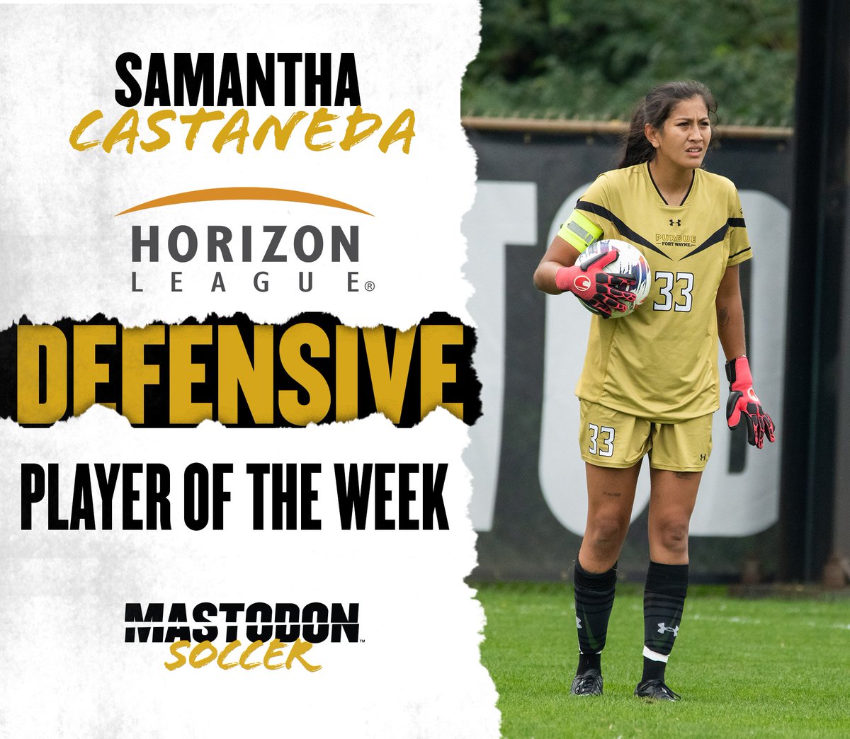 MastodonWSoccer's tweet photo. ✌️-time @HorizonLeague Defensive Player of the Week! Congrats Sam!

#FeelTheRumble #HLWSOC https://t.co/J4jI0YqM8T