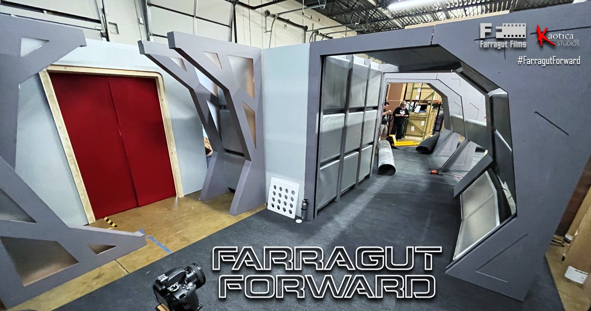 Building a starship is hard work! 🔥🔥🔥
Our amazing crew has been working overtime building various sets, wardrobe, and props for #FarragutForward! 

Cameras roll in October and we couldn't be more excited!

#FarragutFilms #KaoticaStudios #StarTrek #FanFilm <a href="/Farragut1921/">Starship Farragut NCC-1921</a>