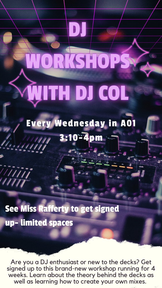 ABKMusic2's tweet photo. This Wednesday. See Miss Rafferty to get signed up! https://t.co/hJI05uosyD