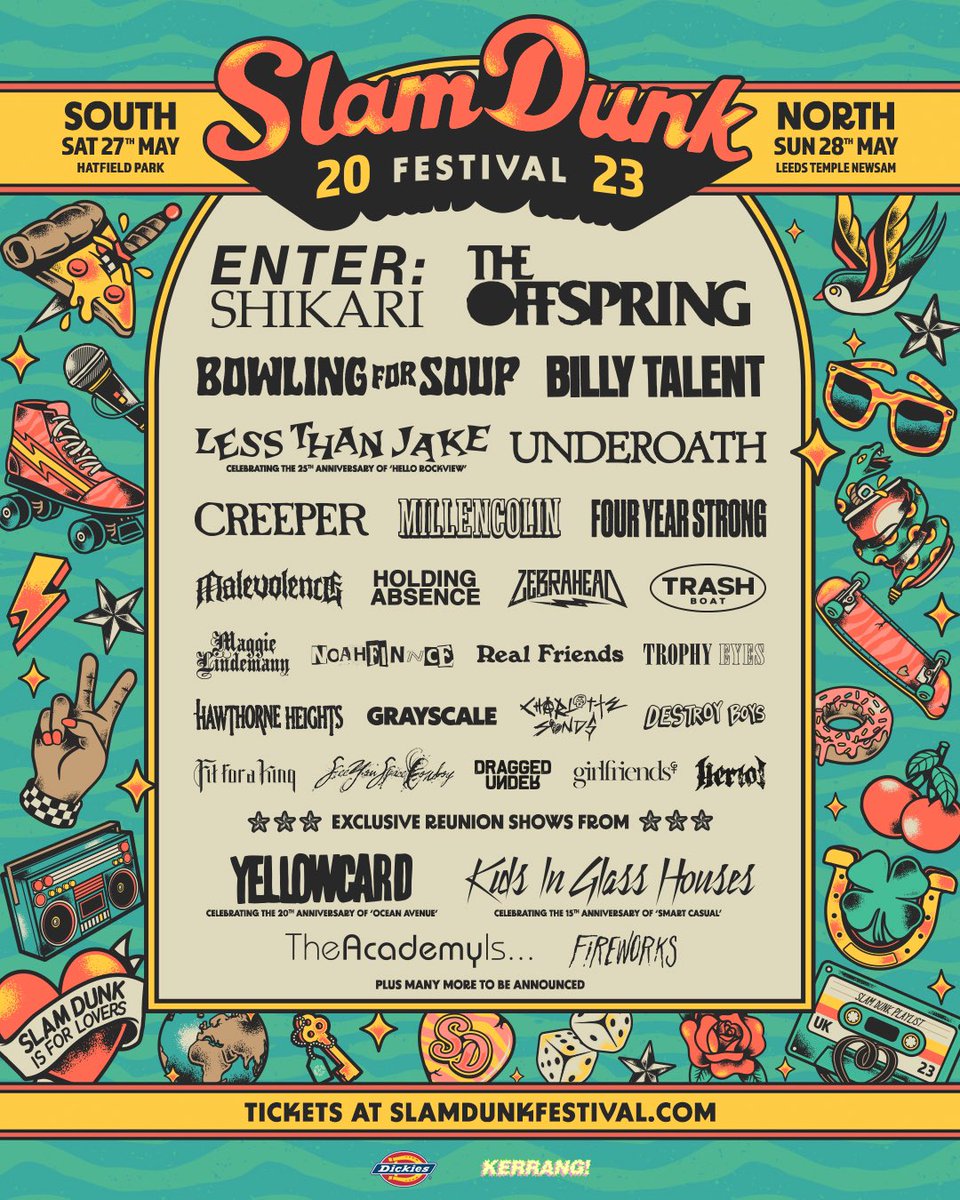 E <a href="/yellowcard/">Yellowcard</a> que foi confirmado no festival britânico Slam Dunk. Shows acontecem dia 27 e 28 de maio. Quem vai?