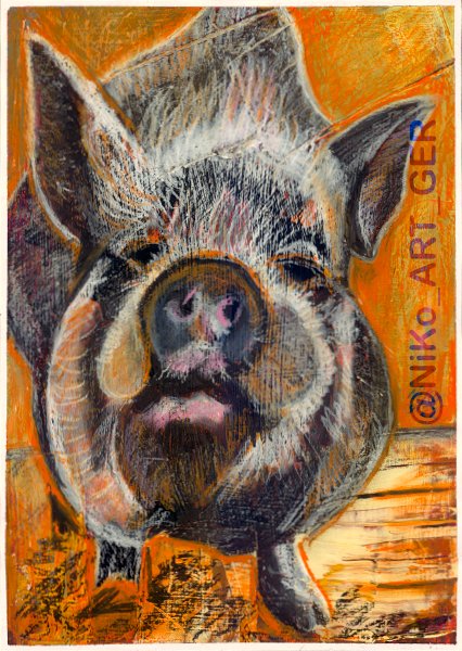 NiKo_ART_GER's tweet photo. P is for Pot-Bellied Pig
#AnimalAlphabets #breedsofanimals @AnimalAlphabets
#painting #drawing #gouache #watersolublepaintingcrayons
#kleineKunstklasse https://t.co/YflPjby0XN