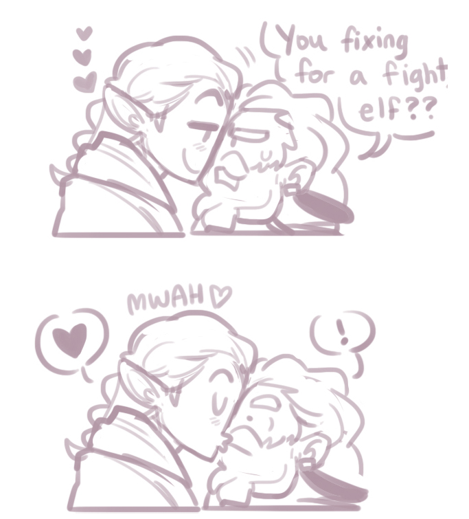 gigolas + aragorn &amp; arwen scribblies 