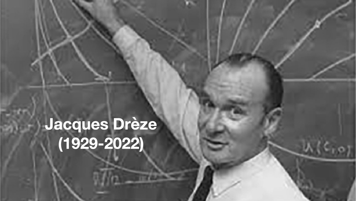 Jacques Drèze (1929-2022). Une toute grande figure de l'université @UCLouvain_be. Fondateur visionnaire du <a href="/CORE_UCL/">CORE (UCL)</a> et de <a href="/EEANews/">EEA</a>. Esprit brillant, plein d'humour et d'humanité. Un grand Monsieur nous quitte. Condoléances à la famille et aux proches.