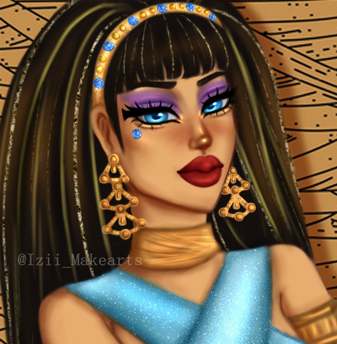 IziiJugamos's tweet photo. Cleo De Nile 🐍💎
#monterhigh #cleo #cleodenile #fanart #drawing #art #ilustration https://t.co/GI8phCS4CH