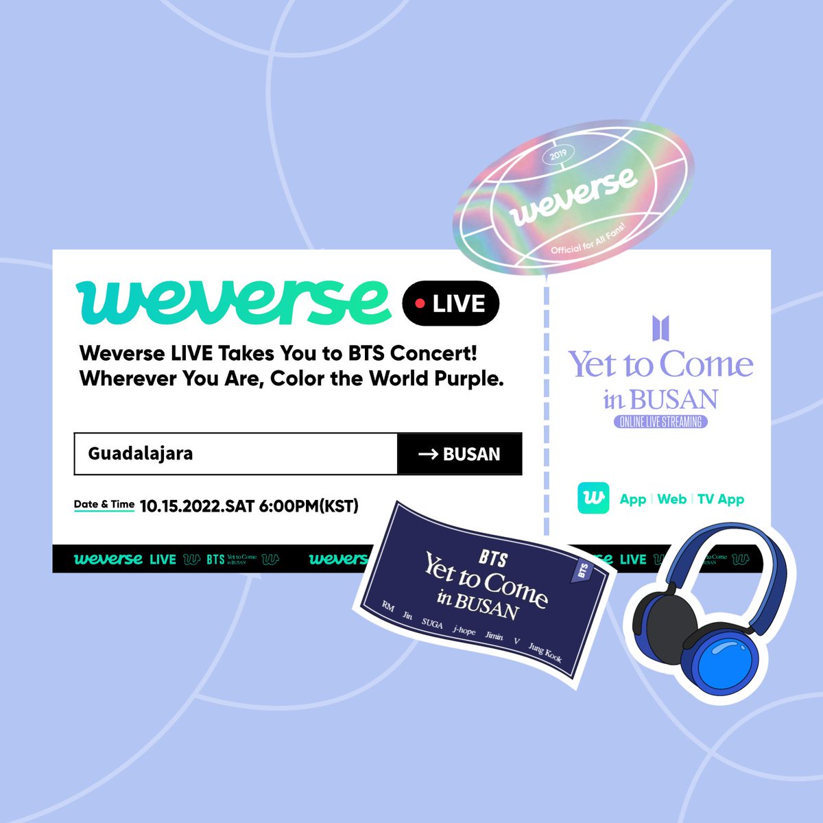 CaryGradilla's tweet photo. Ya tengo mi pase para el concierto...
Ahora solo esperar el día 😃😃😃

#YetToCome_on_Weverse_LIVE https://t.co/cp7Xfa6di5