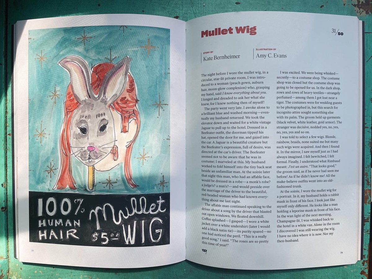 Was just texting <a href="/notrobwalker/">Rob Walker</a> about the #Kisstory #documentary yesterday &amp; look what arrived in my mailbox today! ⚡️ His beautiful @lostobjectsbook w/ my #illustration accompanying the fab #MulletWig story by @katebernheimer. 🐰