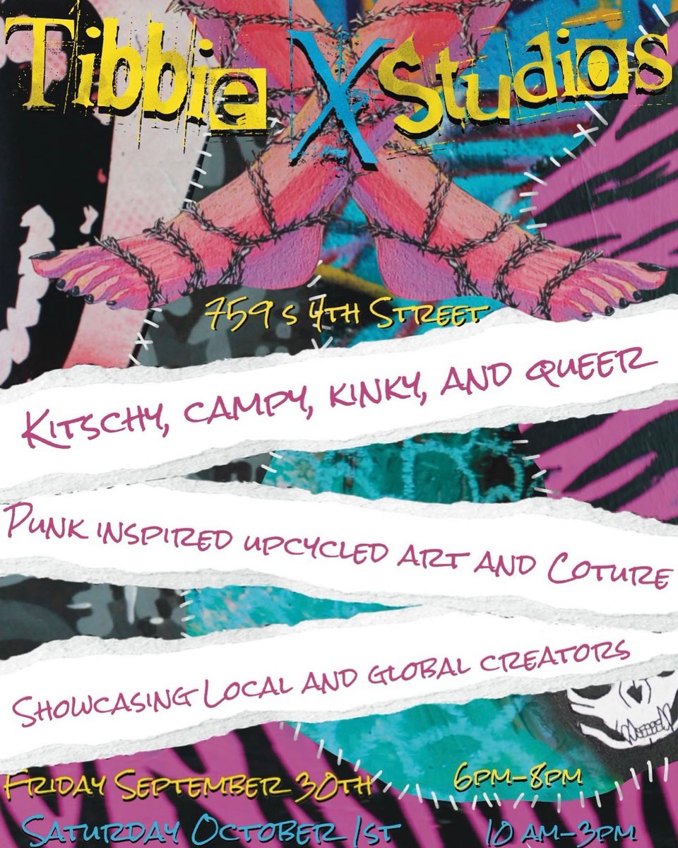 TibbieXGallery's tweet photo. This Friday Sept 30th 6-8pm at 759 South 4th street Philly we are having a gallery opening !! Come hang out and say hi and check out our space and cool stuff #outsiderart #upcycledclothing #indiedesigner #jewelry #comicbooks #occultart #kitch #candles #glam #punk #rocknroll #vint https://t.co/OhxLGvALj6