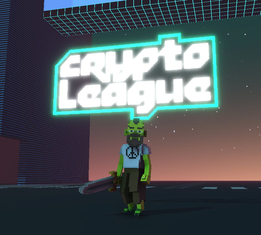 CryptoLeague_'s tweet photo. I made the Crypto League logo today, in The Sandbox. This is the start of something great! #NFT #sandbox https://t.co/Qn3TpXXbpN