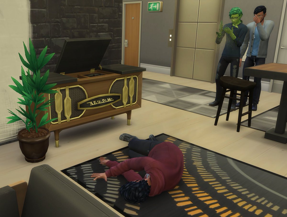 EuphoriaCaramel's tweet photo. I have never been able to do this before in #Sims4 !
But this time I had the right sim, in the right place at the right time, and voila! Death Flower Activated!
One of the guys in the dorm was a little too persistent trying to fix the stereo...
#DeathFlower #GrimReaper #TheSims https://t.co/C7XLAzZwKR