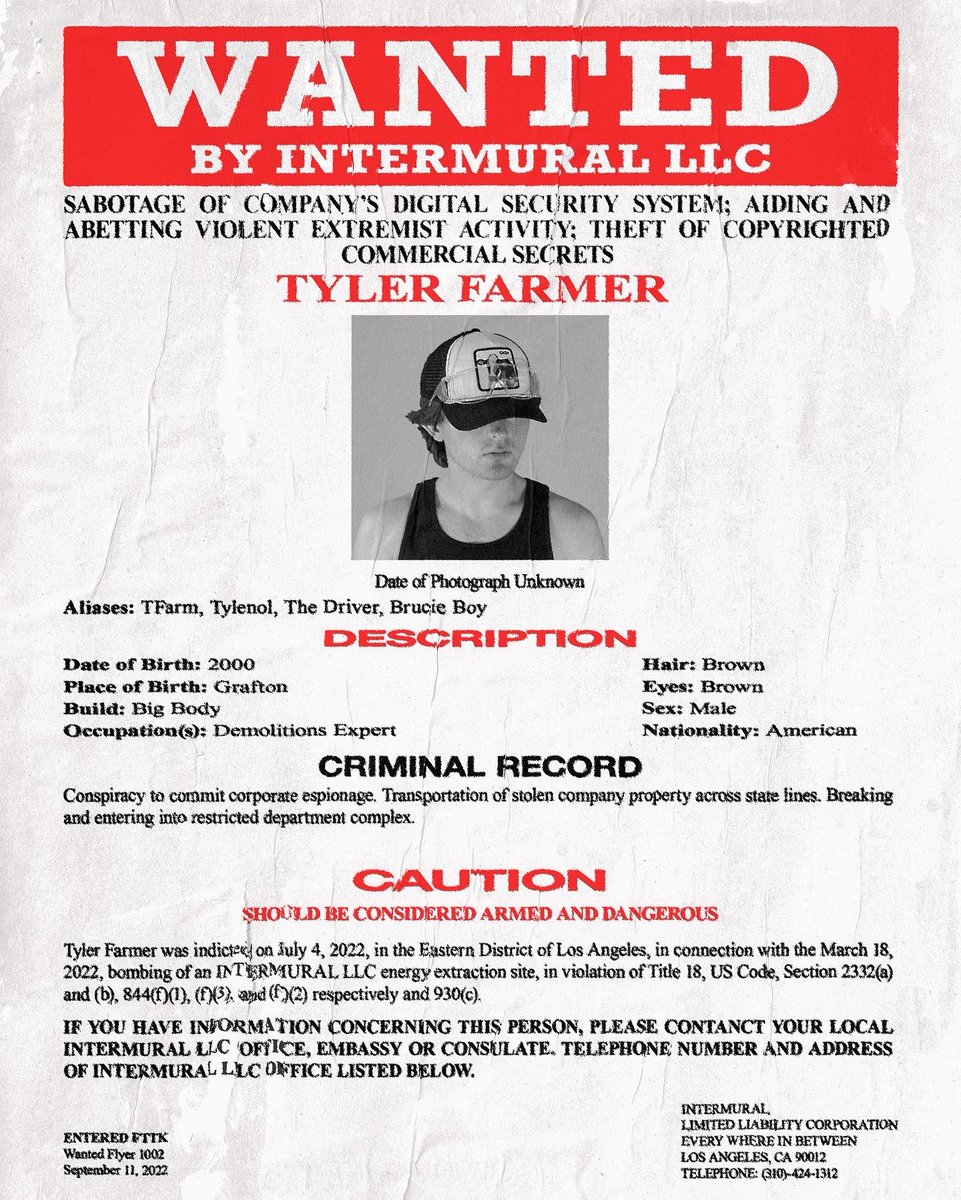 intermuralLLC's tweet photo. WE ARE CURRENTLY CONDUCTING AN INTERNAL INVESTIGATION INTO THE UNLAWFUL ACTIONS OF DISGRUNTLED FORMER EMPLOYEES. ANYONE WITH INFORMATION ON THE INDIVIDUALS PICTURED ABOVE IS ENCOURAGED TO CONTACT US IMMEDIATELY. https://t.co/D1jBUqYVfz