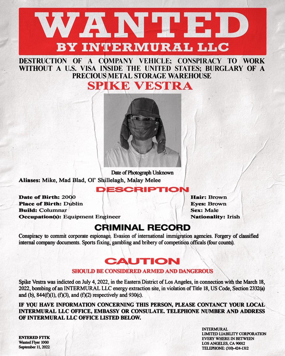 intermuralLLC's tweet photo. WE ARE CURRENTLY CONDUCTING AN INTERNAL INVESTIGATION INTO THE UNLAWFUL ACTIONS OF DISGRUNTLED FORMER EMPLOYEES. ANYONE WITH INFORMATION ON THE INDIVIDUALS PICTURED ABOVE IS ENCOURAGED TO CONTACT US IMMEDIATELY. https://t.co/D1jBUqYVfz